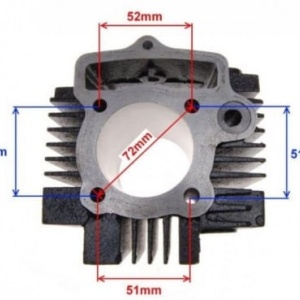 Set motor ATV / Cross 4T 125cc (piston 54mm) - Img 3