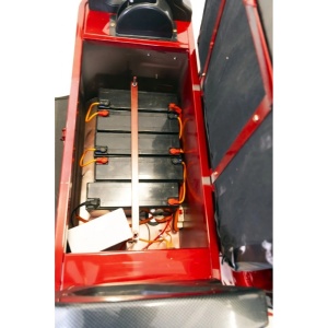 Tricicleta electrica Rotakt Nautilus, autonomie 70 Km, viteza 25 km/h, bena basculabila, putere 1600W, acumulatori 60v/32Ah, culoare visinie, fara permis, reductor pentru greu si usor mecanic - Img 5