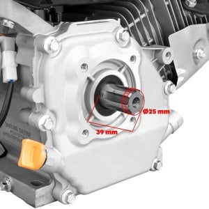 Motor DKD ZX 170F - 950G cu caneluri 7CP benzina 212cc 3.6L diametru ax 25mm bobina far - Img 6