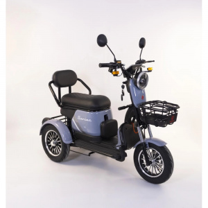 Triciclu electric Senior, 1000W, baterie 60V20Ah, autonomie 50-70KM, 25 Km/h, Fara permis