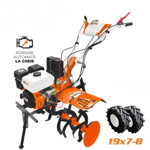 Motocultor RURIS DAC185 PRO + roti cauciuc 19x7-8, Putere 8.5 CP, Pornire la cheie si demaror, Carcasa transmisie fonta nodulara, Model 2026 - Img 3