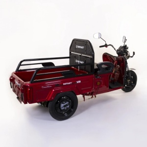 Tricicleta electrica Rotakt Nautilus, autonomie 70 Km, viteza 25 km/h, bena basculabila, putere 1600W, acumulatori 60v/32Ah, culoare visinie, fara permis, reductor pentru greu si usor mecanic - Img 7