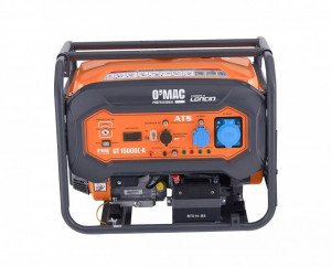 Generator OMAC GT 15000E-A, motor Loncin LC190FD, 4 timpi, 15 CP, 420 CC, putere la pornire 8 kW, dotat cu AVR