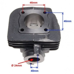 Set motor scuter 2T 50cc Suzuki AD / Morini(racire aer) - Img 2