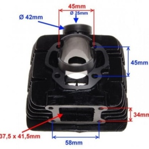 Set motor 50cc Yamaha DT (40mm) - Img 2