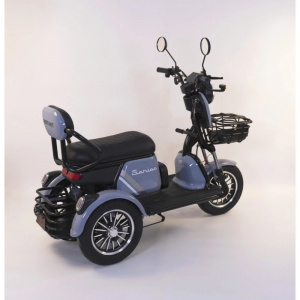 Triciclu electric Senior, 1000W, baterie 60V20Ah, autonomie 50-70KM, 25 Km/h, Fara permis