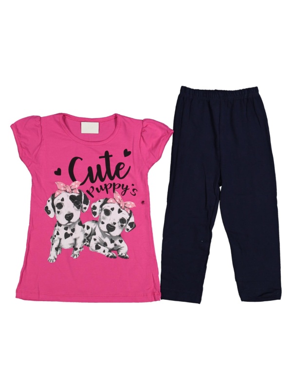 Compleu Roz, Cute Puppy, Pentru Fetite, 3-6 ani