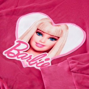 Trening Barbie Roz, Catifea Super Soft, Fete 2-12 Ani - Img 6