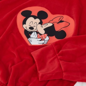 Trening Minnie si Mickey Mouse Rosu, Catifea Super Soft, Fete 2-12 Ani - Img 7