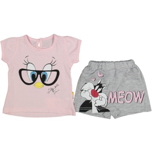 Compleu pentru fetite, Tweety, roz, 9-24 luni