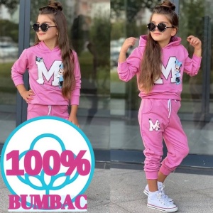 Trening Minnie Mouse Roz, Bumbac 100%, Fete 2-7 Ani