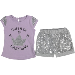 Compleu pentru fetite, queen, mov, 9-24 luni
