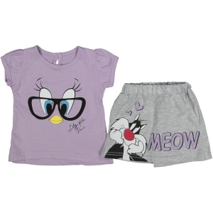Compleu pentru fetite, Tweety, mov, 9-24 luni