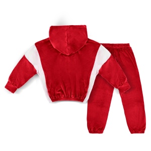 Trening Minnie si Mickey Mouse Rosu, Catifea Super Soft, Fete 2-12 Ani - Img 3