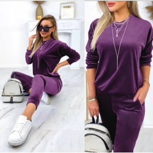 Compleu Mamici Din Catifea Super Soft, Mov