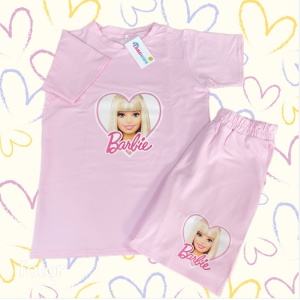 Compleu Roz, Pentru Mamica, Tricou si Pantaloni Scurti