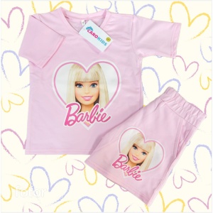 Compleu Roz, Pentru Fetite, Tricou si Pantaloni Scurti