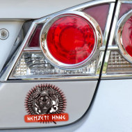 Nemzeti Hang autós matrica (kör logó - fekete piros)