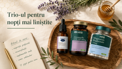 Magneziu, B-complex și ashwagandha: trio-ul pentru nopți mai liniștite