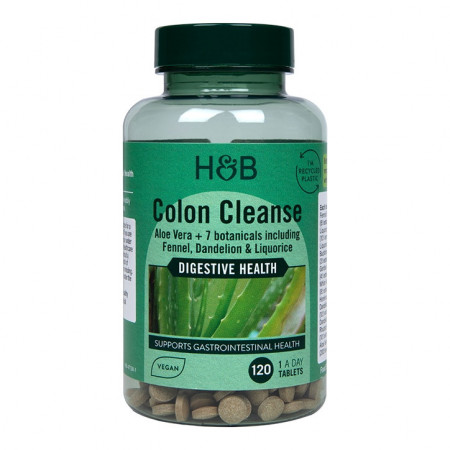 H&B Aloe Vera curățare intenstin gros 120 tablete