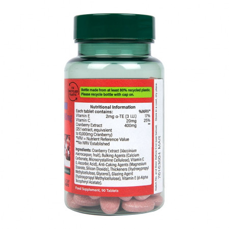 H&amp;B Cranberry (Merisoare) 90 tablete - Img 2