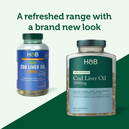 H&amp;B Omega-3 Ulei de Cod 1000mg 120 capsule - Img 4