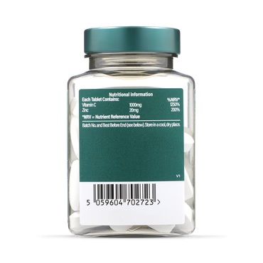 H&amp;B Vitamina C si Zinc 60 tablete - Img 2
