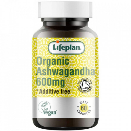 LifePlan Organic Ashwagandha 600mg 60 capsule