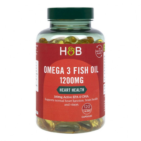H&B Omega 3 Ulei de peste 1200 mg 100 capsule