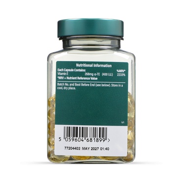 H&amp;B Vitamina E naturală 400 I.U. 90 capsule - Img 6