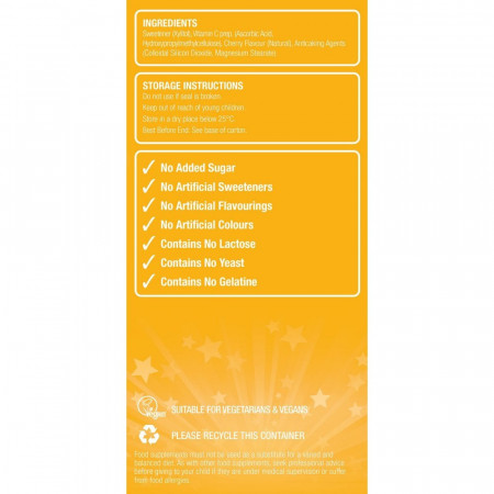 Vitamina C pentru Copii Super Stars 60tab masticabile, Natures Aid - Img 3