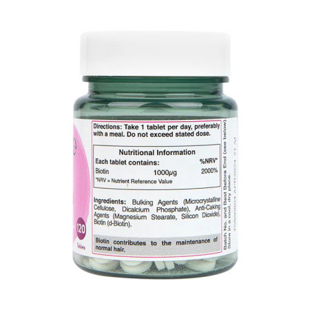 Biotina Vitamina B7 1000mcg ingrediente