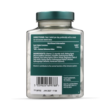 H&amp;B Vitamina C 1000mg cu eliberare prelungita 120cpr - Img 2