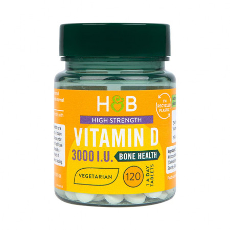 H&B Vitamina D 3000I.U. 75ug 120 tablete