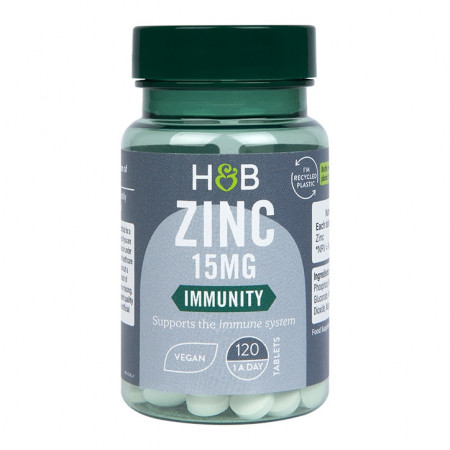 H&BZinc (Gluconat de Zinc) 15 mg 120 tablete