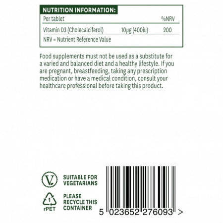 natures aid vitamina d3 400iu contine