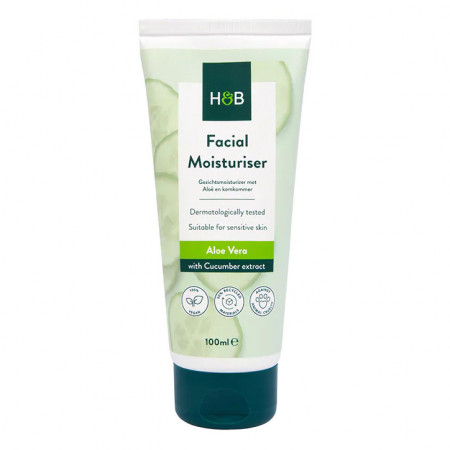 H&B Facial Moisturiser Aloe vera & Cucumber 100ml