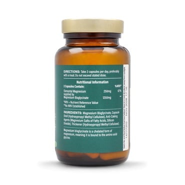 Magneziu Bisglicinat 1250mg 60 capsule Holland and Barrett - Img 2