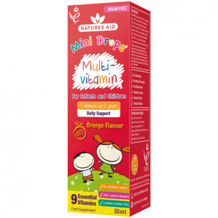 NaturesAid Multivitamine Picaturi (Mini Drops Multi-vitamin) 50ml
