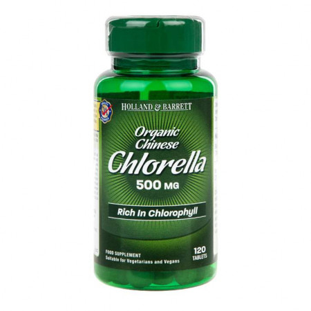 H&B Chlorella bio 500mg 120 tablete