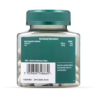 H&amp;B Fier Bisglicinat (Gentle Iron) 20mg 90 capsule - Img 2