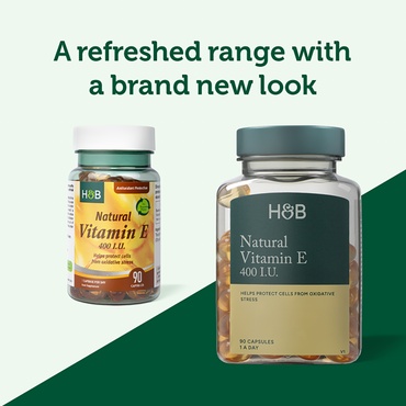 H&amp;B Vitamina E naturală 400 I.U. 90 capsule - Img 7