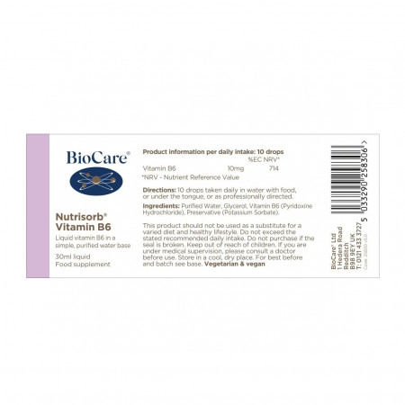 BioCare Vitamina B6 Nutrisorb® 15ml - Img 3