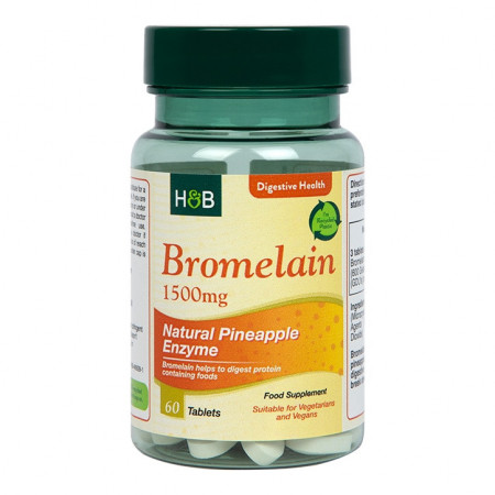 H&B Bromelaina 500mg 60 tablete