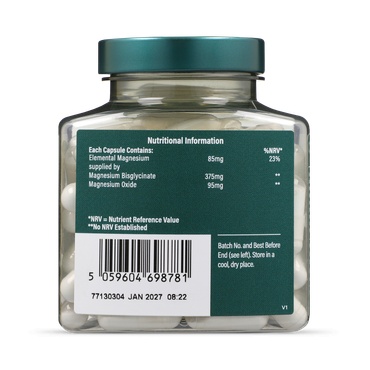 HB Magneziu Bisglicinat 375mg 90 capsules - Img 2