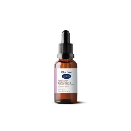 Nutrisorb BioMulsion® D BioCare – vitamina D3 lichid cu absorbție superioară pentru imunitate și oase 15ml - Img 2