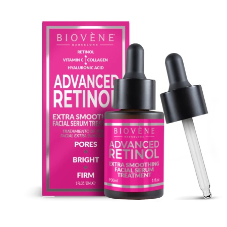 ADVANCED RETINOL Extra Smoothing Facial Serum Treatment 30ml, Biovene