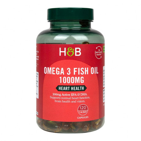 H&B Omega-3 Ulei de pește 1000mg 120 capsule
