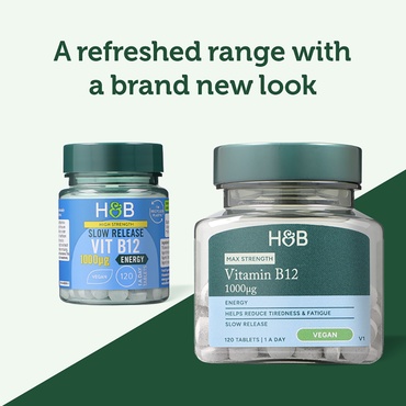 H&amp;B Vitamina B12 1000μg 120 tablete cu eliberare prelungită - Img 2