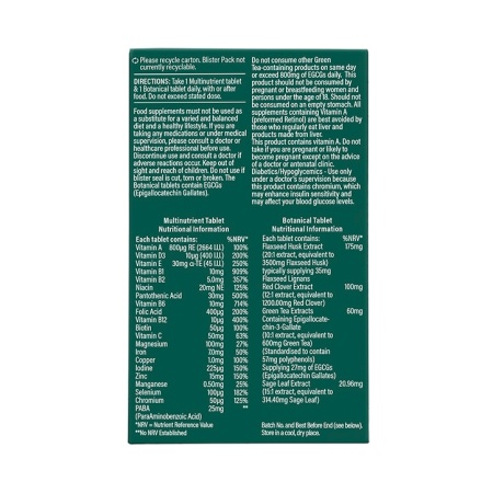HB Complex Menopauză Holland &amp; Barrett - 60 Tablete cu Vitamine, Minerale și Extracte Botanice - Img 2
